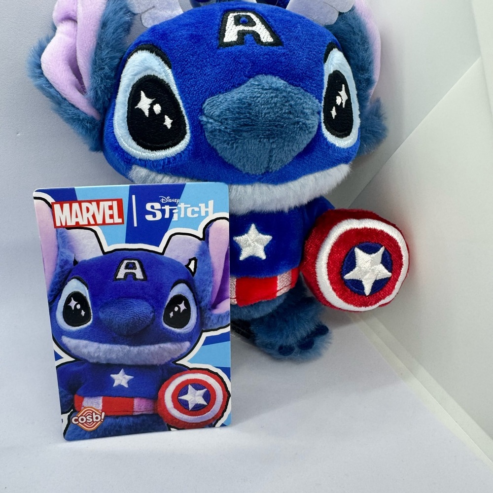 Disney Marvel Stitch Plush Toy - Blue and Red